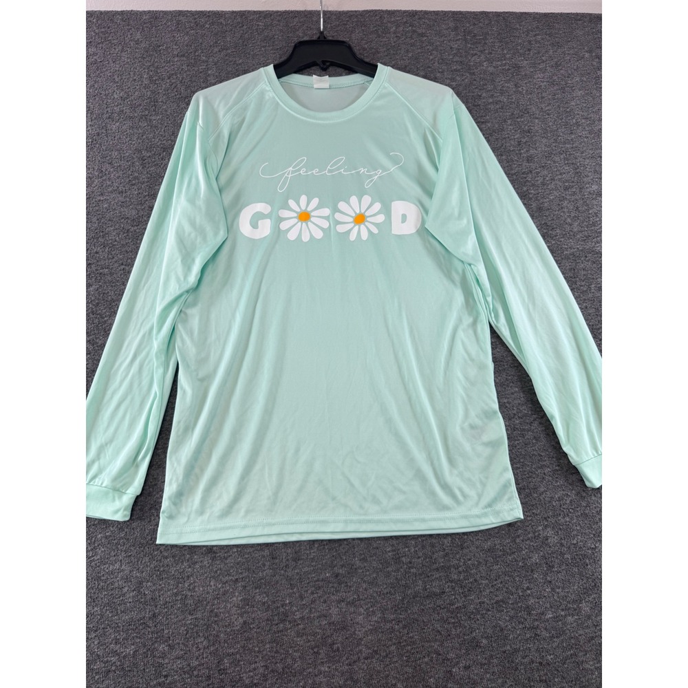 Paragon Women Mint Green Feeling Good Daisy UPF 50+ Sun Protection Shirt Medium